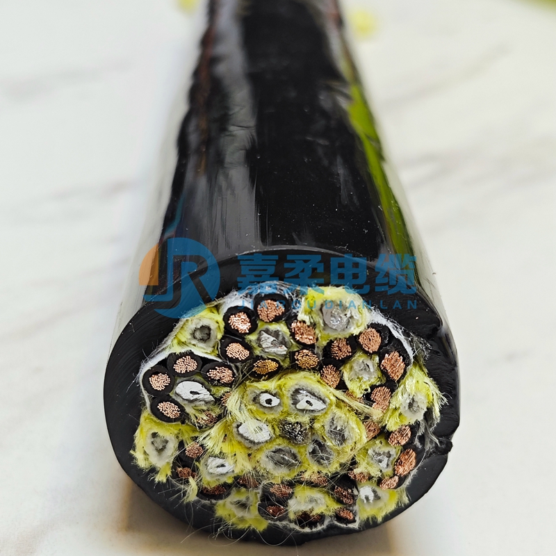 蓄缆筐吊具电缆_带铅珠链+凯夫拉+钢丝绳