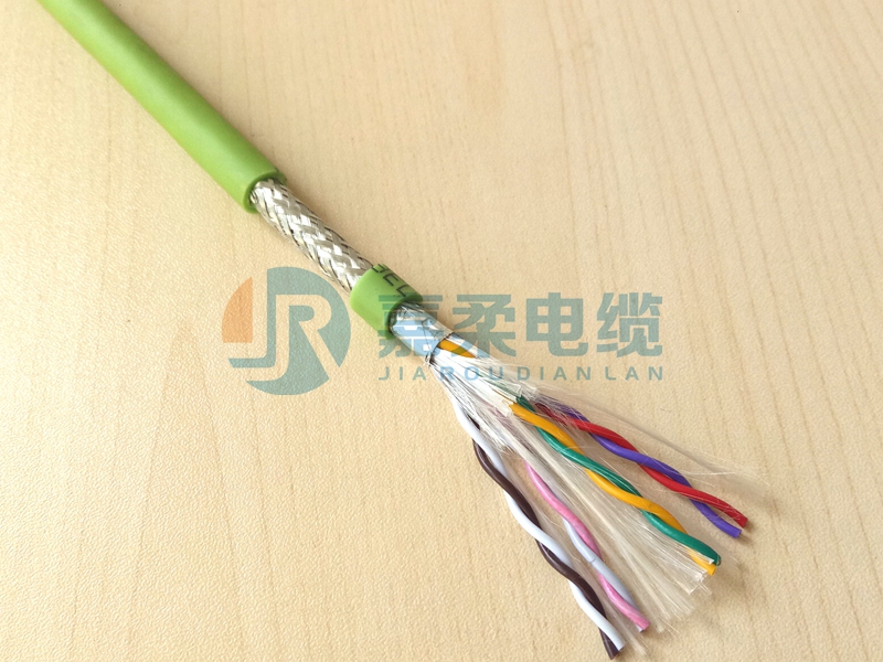 拖链专用高柔性双绞屏蔽编码器电缆8芯0.3平