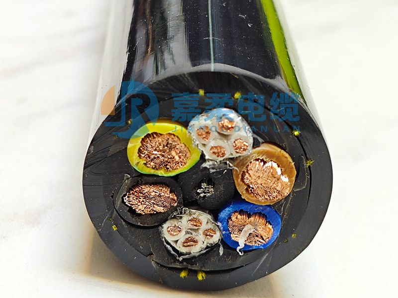 垃圾吊电缆RLR4*16+8*1.5(聚氨酯双护套结构)
