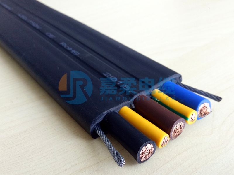 YFFBG3×25+2×10mm²龙门吊专用扁电缆（双钢丝抗拉型）